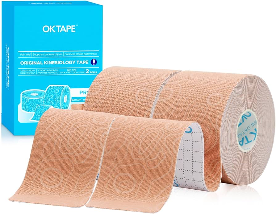 OK TAPE PRO Kinesiology Tape - 2 inch x Long Roll 16 ft