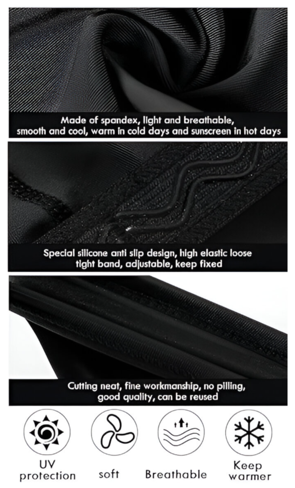 Leg Sleeves Compression Long Knee Sleeve UV Protect for Men Women Sport